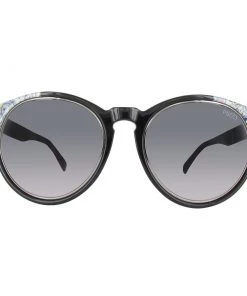 Emilio Pucci Black/Gradient Smoke EP0028 Wayfarer Sunglasses For Women
