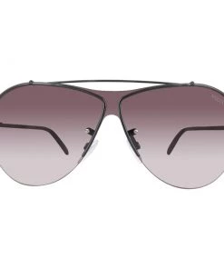 Emilio Pucci Shiny Black/Gradient Bordeaux EP0031 Aviator Sunglasses For Women
