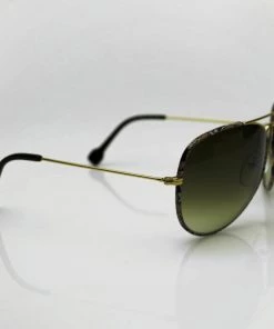 Emilio Pucci Gold EP125S Aviator Unisex Sunglasses For Women
