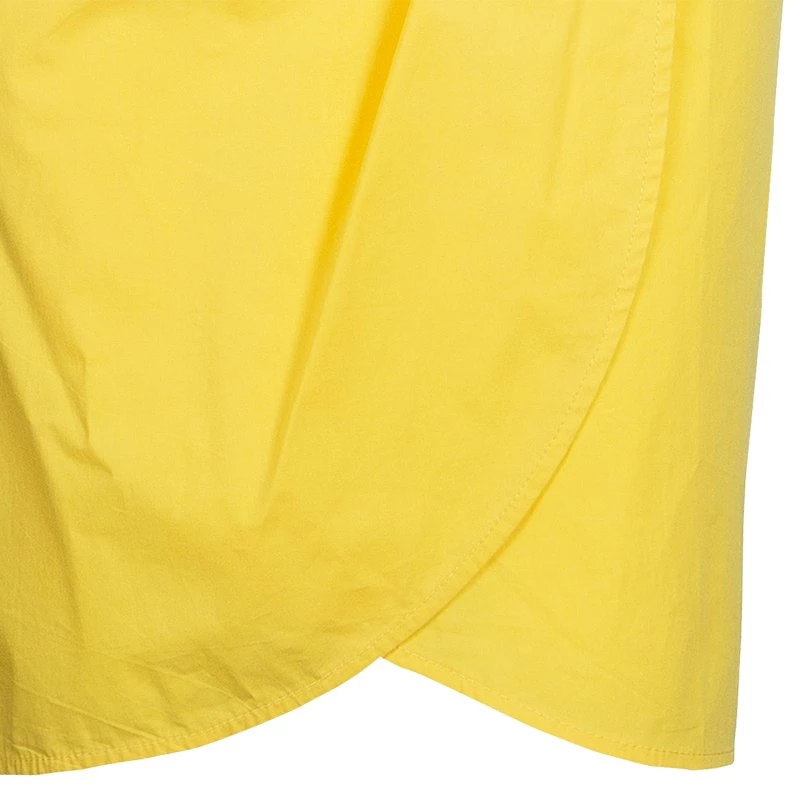 Emilio Pucci Yellow Cotton Wrap Dress L For Women - Image 5