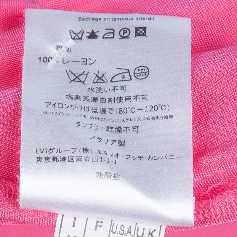 Emilio Pucci Pink Embellished Shoulder Detail Sleeveless Belted Midi Dress S For Women - Image 13