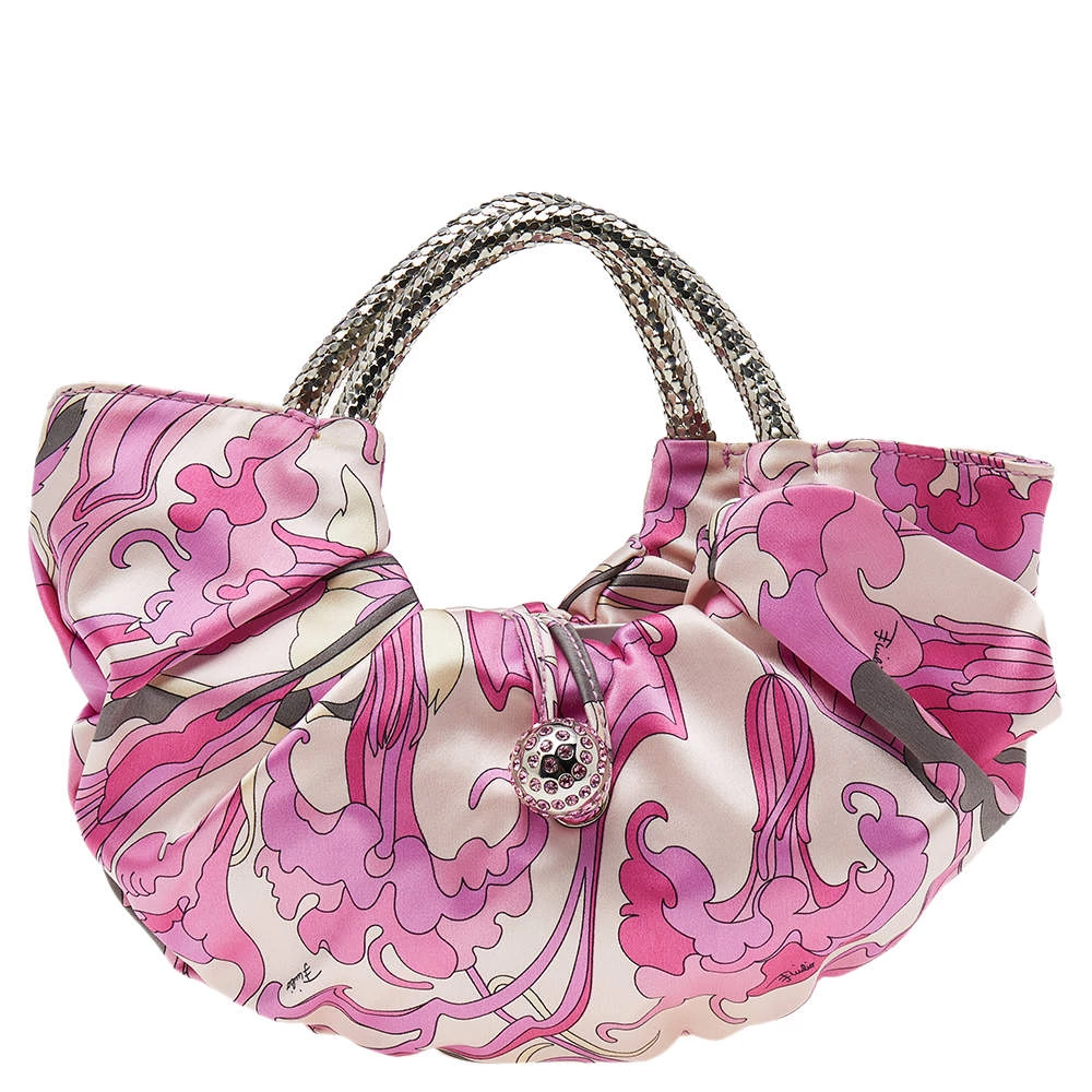 Emilio Pucci Pink Fabric Hobo For Women
