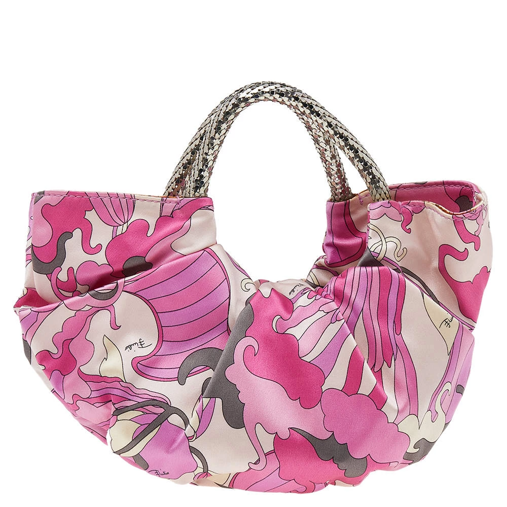 Emilio Pucci Pink Fabric Hobo For Women - Image 4