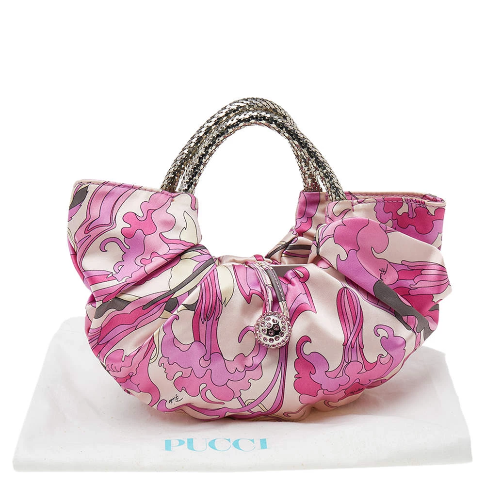 Emilio Pucci Pink Fabric Hobo For Women - Image 9