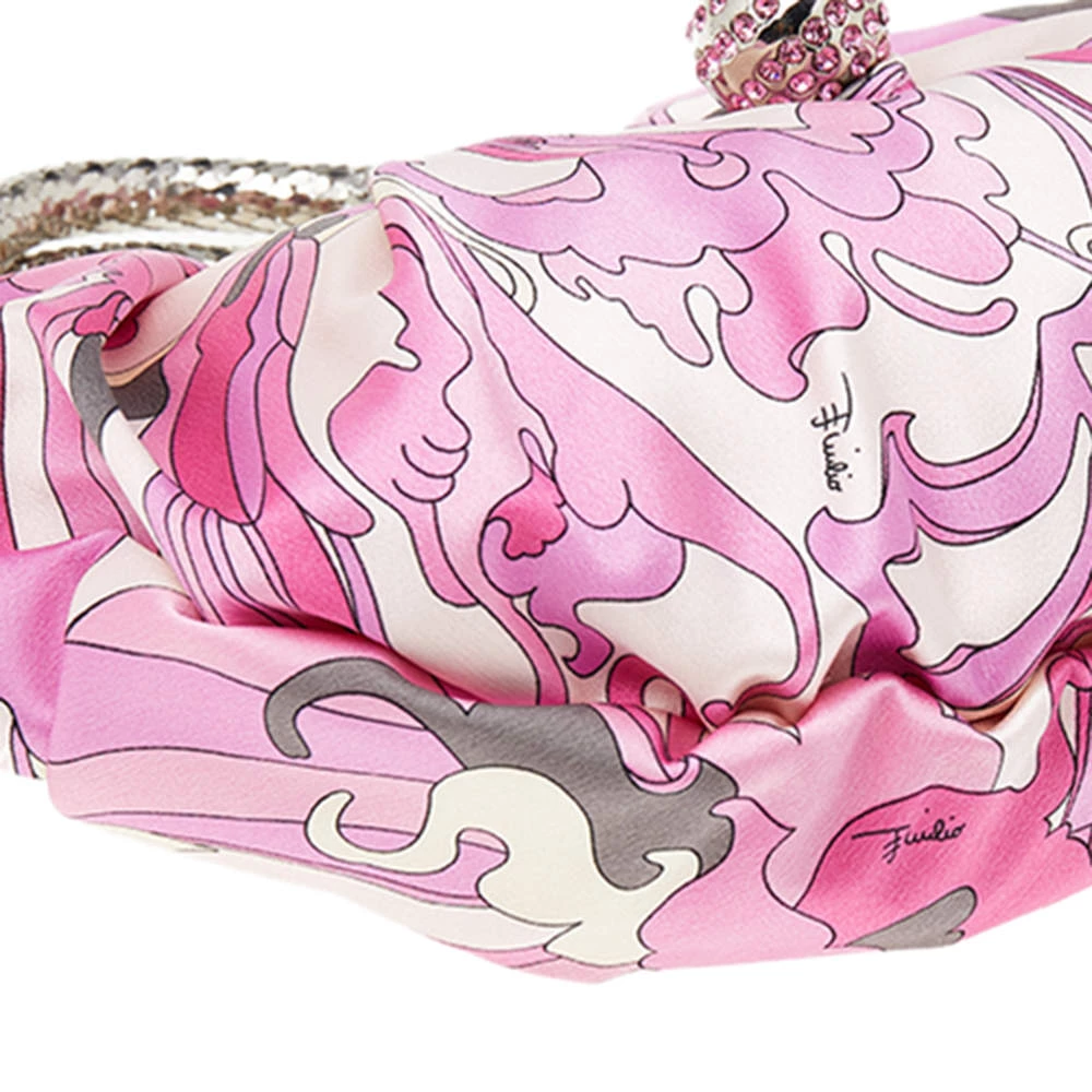 Emilio Pucci Pink Fabric Hobo For Women - Image 11