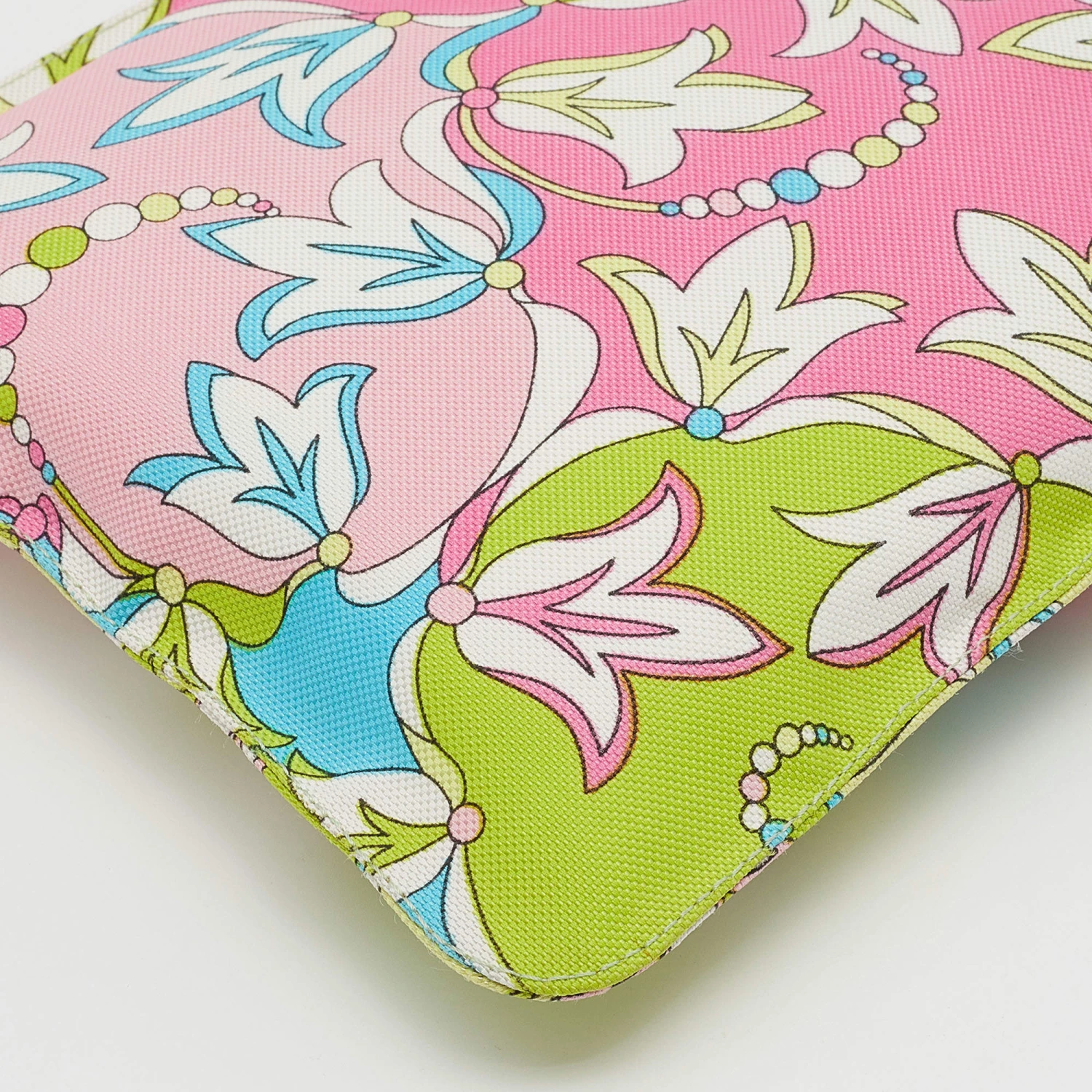 Emilio Pucci Multicolor Floral Print Zip Pouch For Women - Image 10