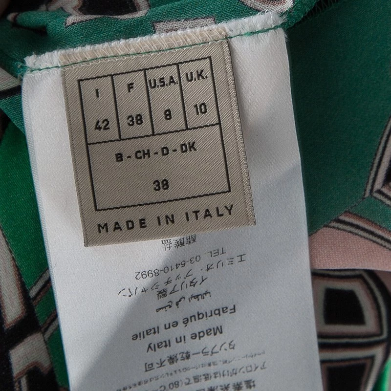 Emilio Pucci Multicolor Printed Pleat Detail Maxi Skirt M For Women - Image 6