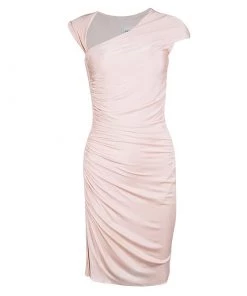 Emilio Pucci Baby Pink Ruched Dress S For Women