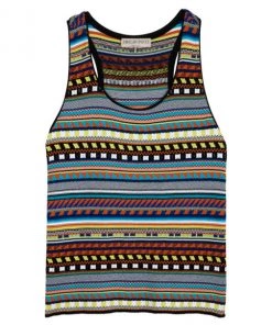Emilio Pucci Printed Sleeveless Top L For Women
