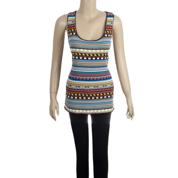 Emilio Pucci Printed Sleeveless Top L For Women - Image 2