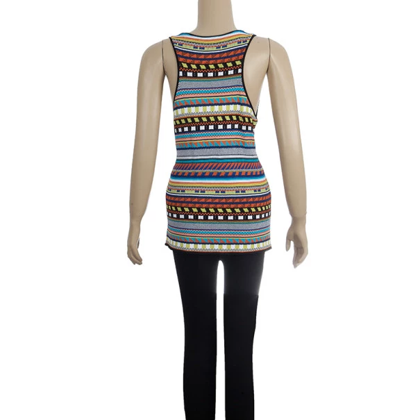 Emilio Pucci Printed Sleeveless Top L For Women - Image 3