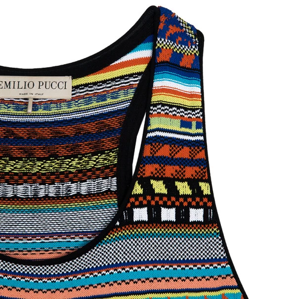 Emilio Pucci Printed Sleeveless Top L For Women - Image 4