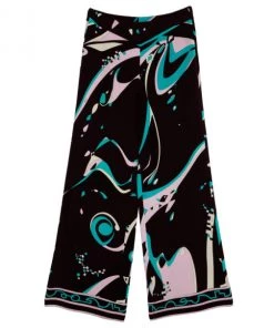 Emilio Pucci Printed Palazzo Pants M For Women