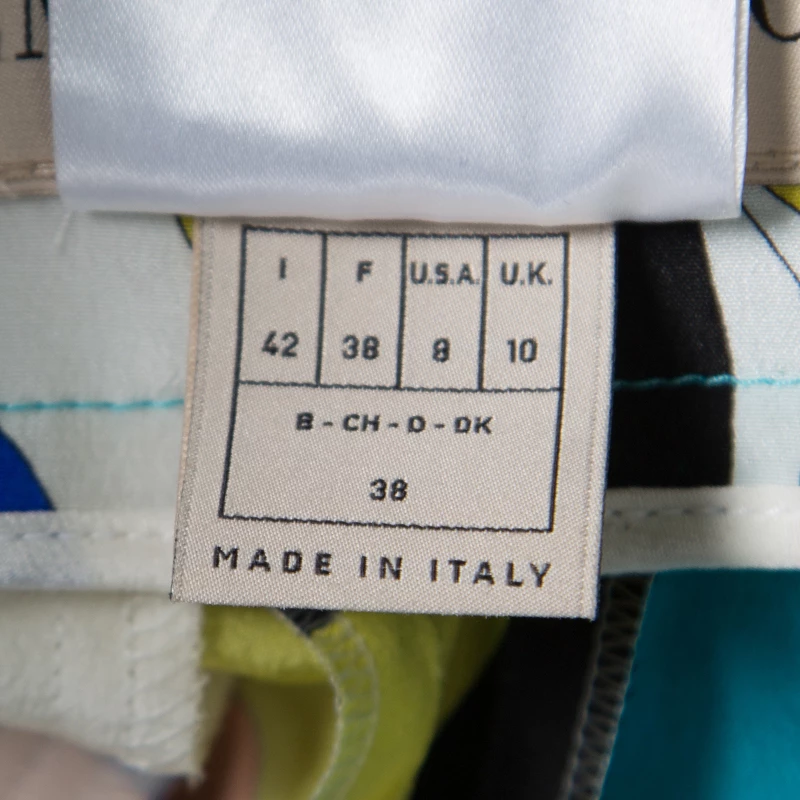 Emilio Pucci Multicolor Floral Printed Silk Wide Leg Pants M For Women - Image 6