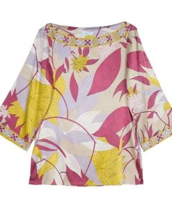 Emilio Pucci Silk Printed Top M For Women