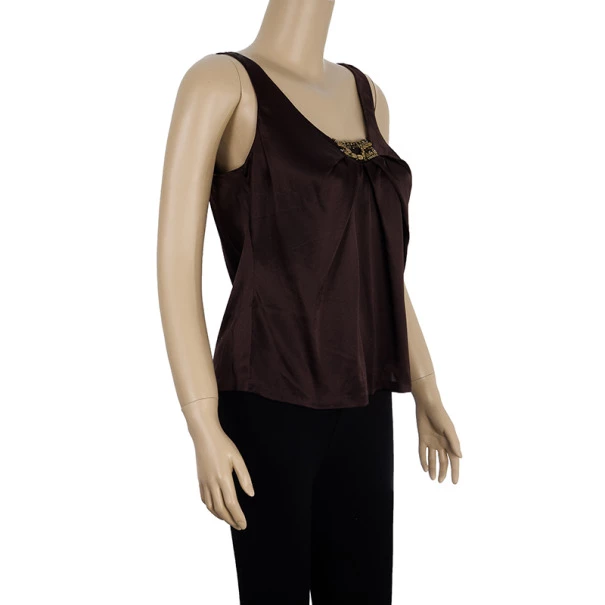 Emilio Pucci Satin Gathered Top M For Women - Image 2