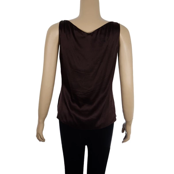 Emilio Pucci Satin Gathered Top M For Women - Image 3