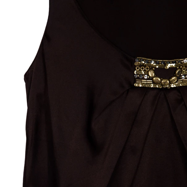 Emilio Pucci Satin Gathered Top M For Women - Image 7