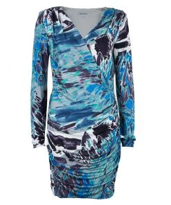 Emilio Pucci Multicolor Long Sleeve Dress M For Women