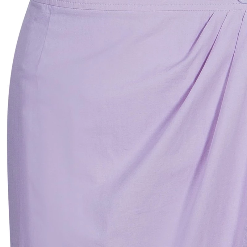 Emilio Pucci Lilac Cotton Wrap Dress M For Women - Image 6