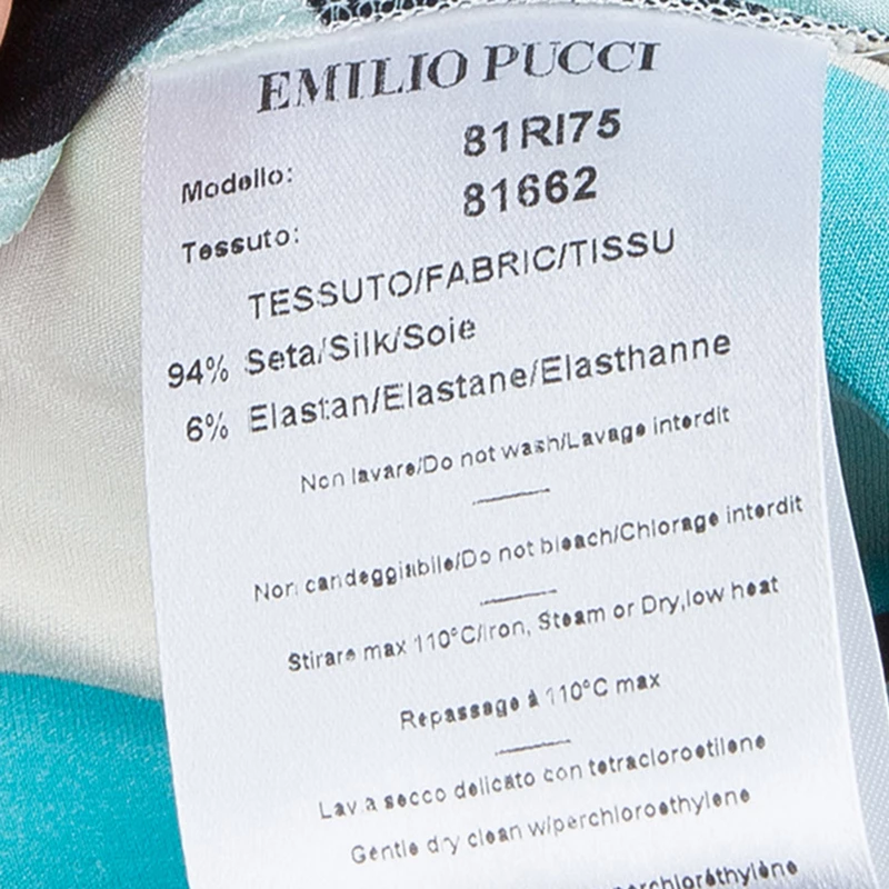 Emilio Pucci Multicolor Silk Maxi Dress M For Women - Image 9