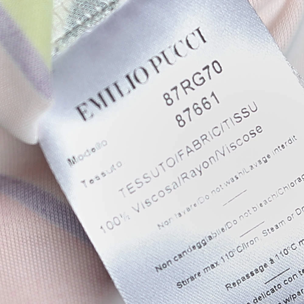 Emilio Pucci Multicolor Printed Jersey Shift Dress S For Women - Image 6