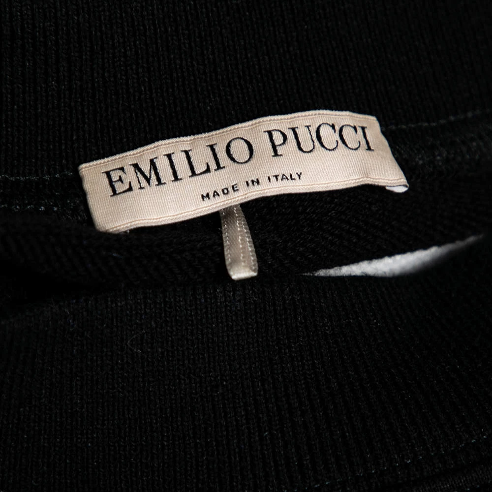 Emilio Pucci Multicolor Printed Cotton Knit Sweatshirt S For Women - Image 7