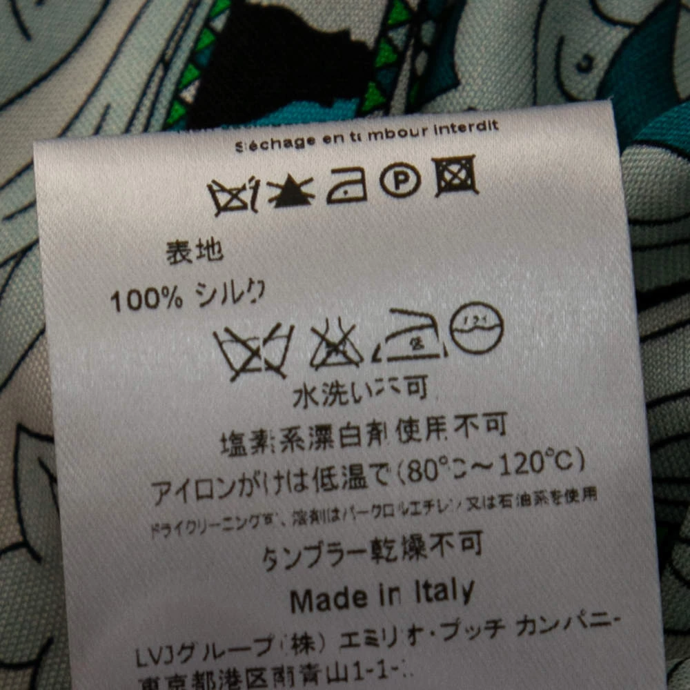 Emilio Pucci Multicolor Printed Silk Maxi Skirt S For Women - Image 7