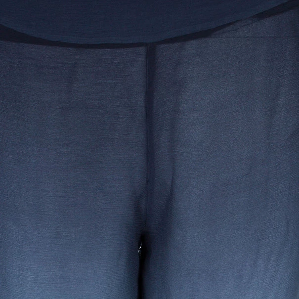 Emilio Pucci Degrade Silk Chiffon Wide Leg Trousers M For Women - Image 7