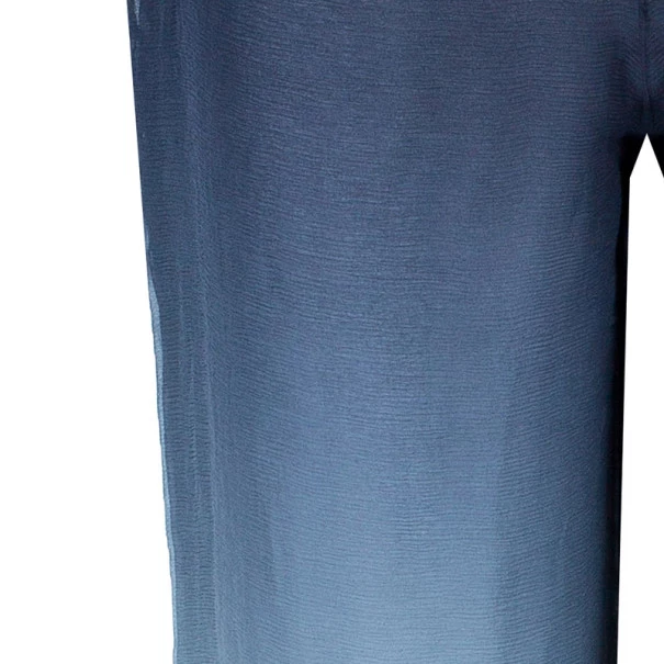 Emilio Pucci Degrade Silk Chiffon Wide Leg Trousers M For Women - Image 8