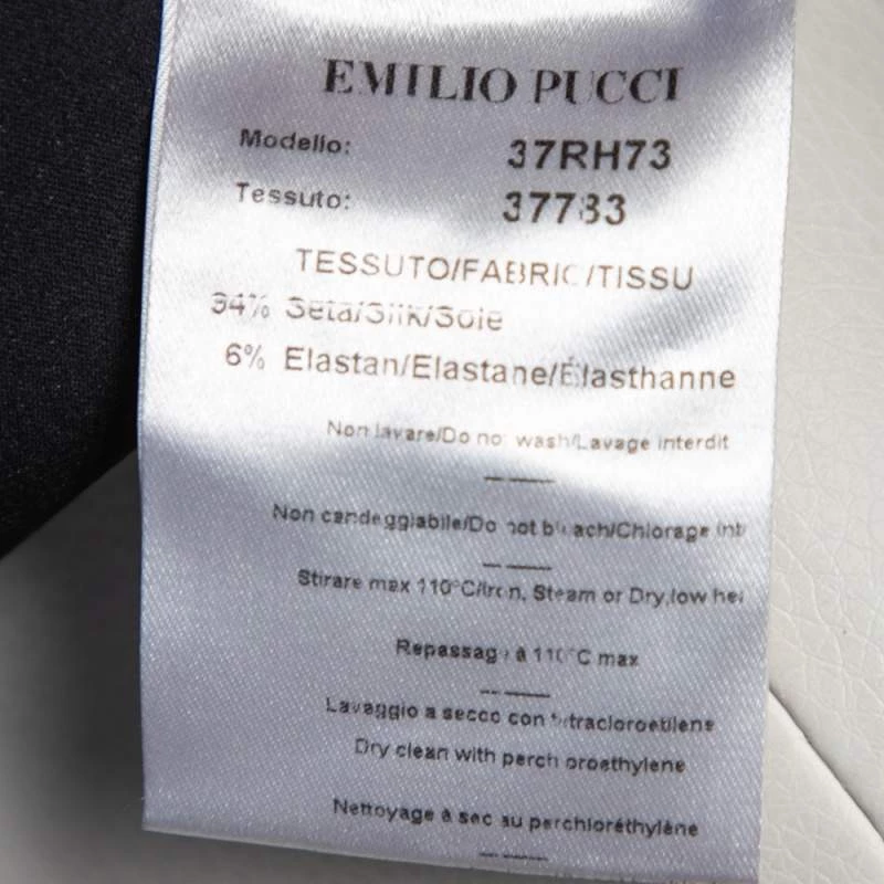 Emilio Pucci Multicolor Printed Silk Shift Dress S For Women - Image 6