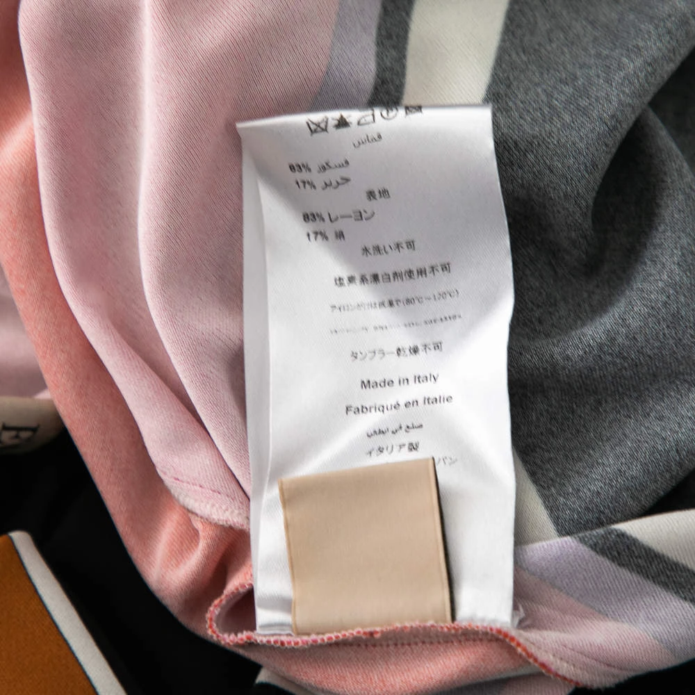 Emilio Pucci Multicolor Abstract Print Stretch Knit Skirt M For Women - Image 6