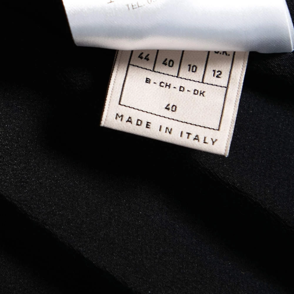 Emilio Pucci Multicolor Printed Silk & Cotton Hook Front Jacket M For Women - Image 6