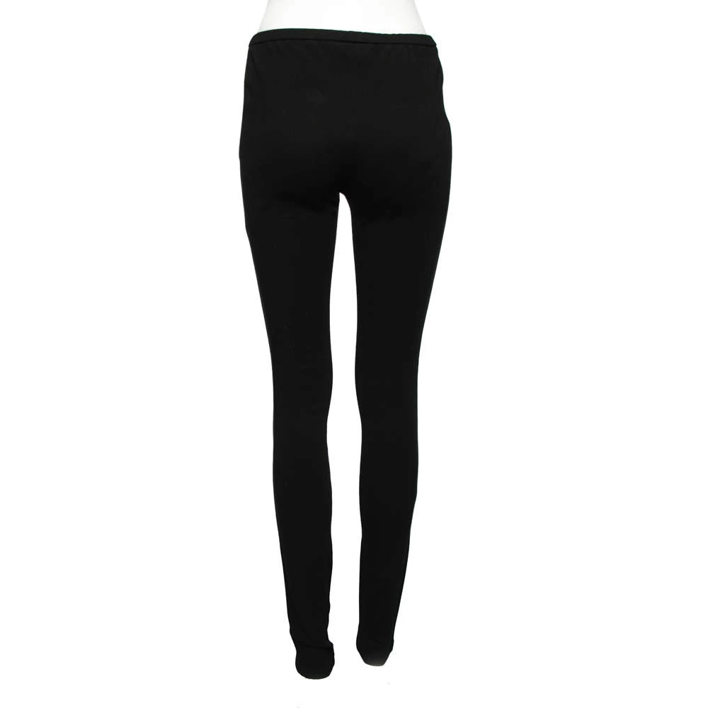 Emilio Pucci Black Knit Front Zip Legging M For Women - Image 3