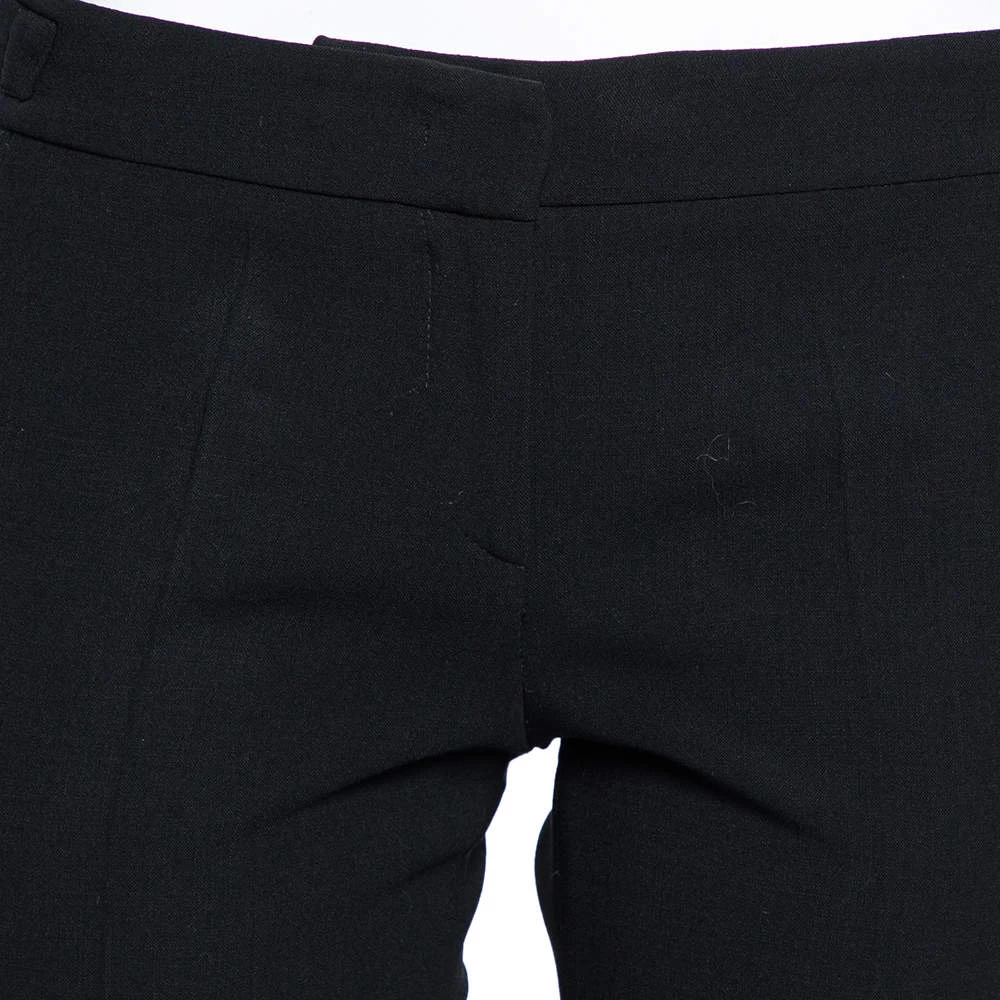 Emilio Pucci Black Wool Tapered Leg Pants M For Women - Image 4