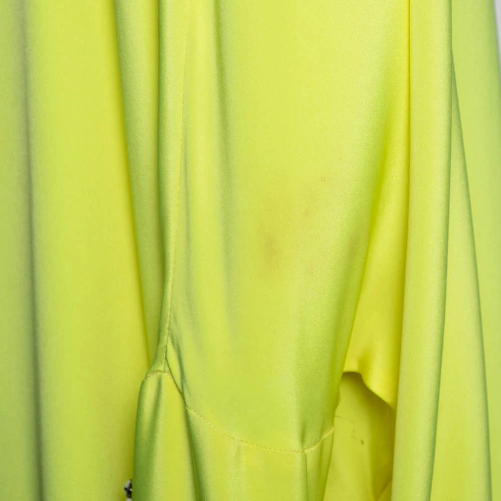 Emilio Pucci Yellow Silk Bead Embellished Kaftan Dress M For Women - Image 5