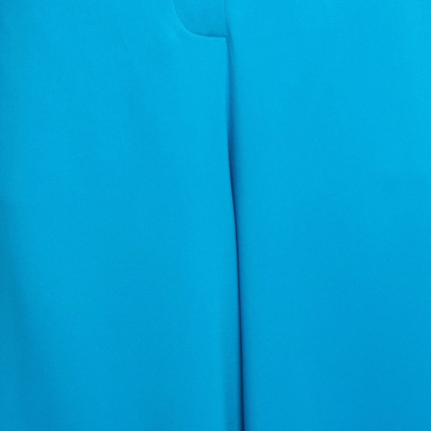 Emilio Pucci Blue Crepe High Waisted Palazzo Trousers M For Women - Image 3