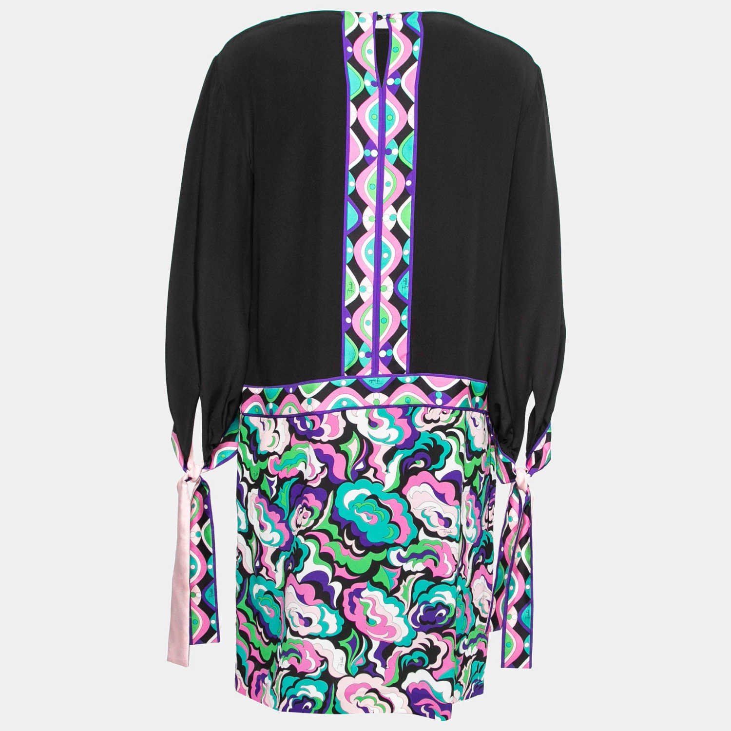 Emilio Pucci Multicolor Printed Crepe Midi Dress M For Women - Image 2