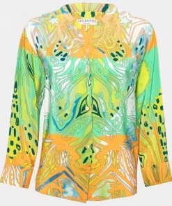 Emilio Pucci Multicolor Printed Silk Button Front Shirt S For Women