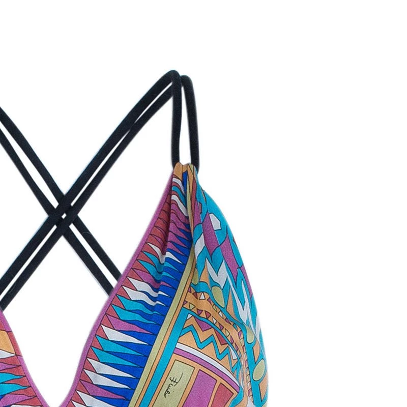 Emilio Pucci Patterned Jersey Shift Dress M For Women - Image 4