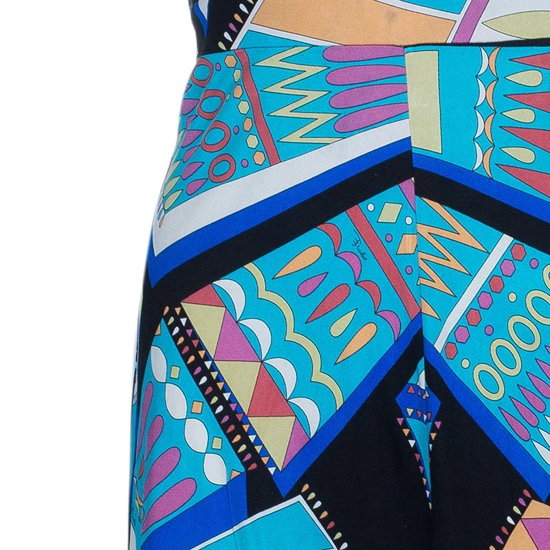 Emilio Pucci Patterned Jersey Shift Dress M For Women - Image 6