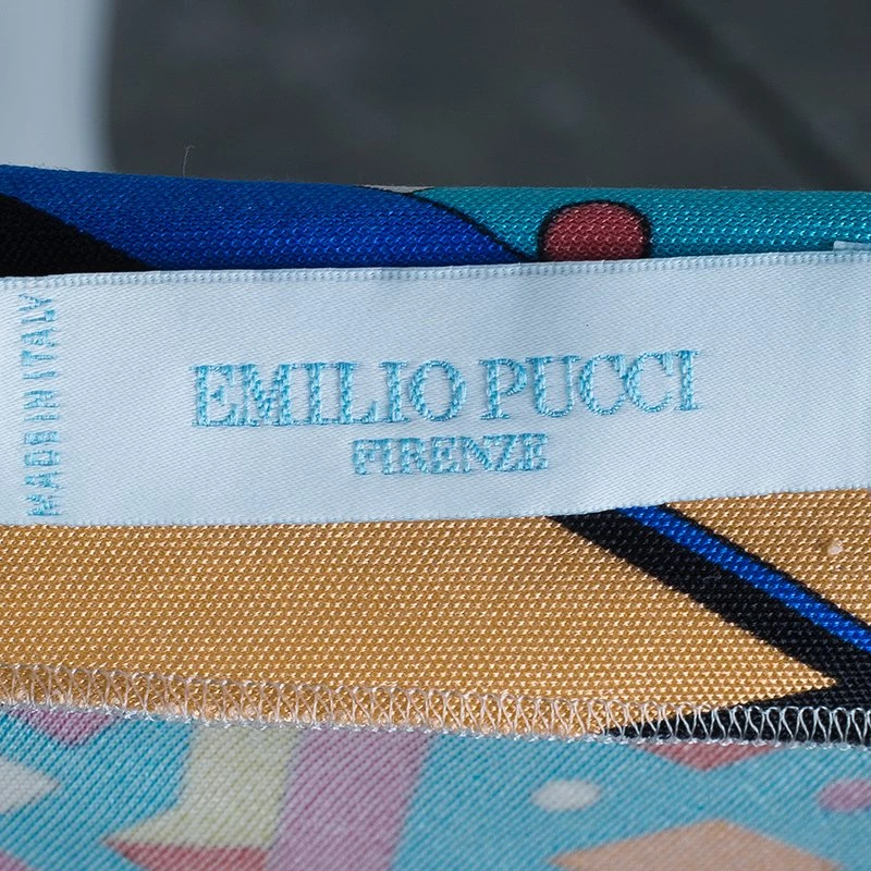 Emilio Pucci Patterned Jersey Shift Dress M For Women - Image 8