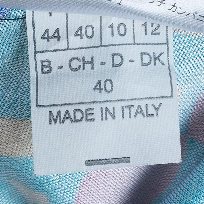 Emilio Pucci Patterned Jersey Shift Dress M For Women - Image 10