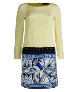 Emilio Pucci Multicolor Silk Shift Dress S For Women