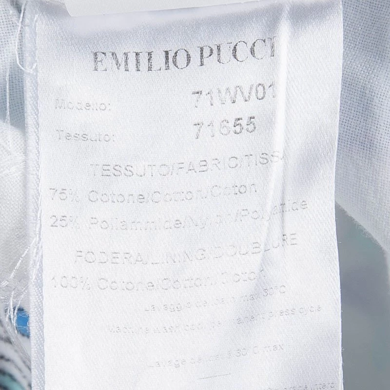 Emilio Pucci Multicolor Printed Velvet Wraparound Mini Skirt M For Women - Image 7