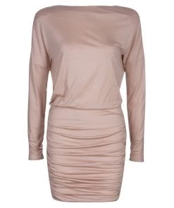 Emilio Pucci Blush Pink Long Sleeve Dress S For Women