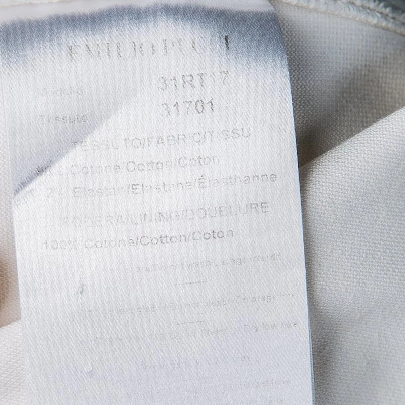 Emilio Pucci Off White Cutout Butterfly Embroidered Shorts M For Women - Image 6