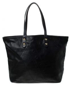 Emilio Pucci Black Leather Shopper Tote For Women