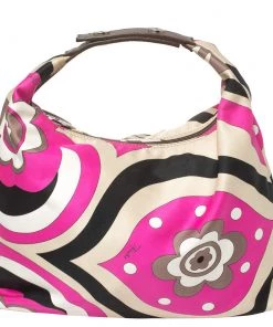 Emilio Pucci Multicolor Printed Fabric Clutch Bag For Women