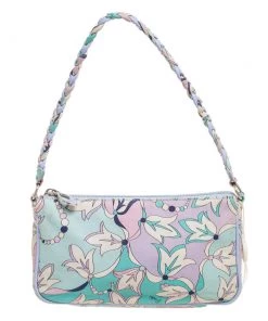 Emilio Pucci Multicolor Printed Leather Braided Pochette Bag For Women